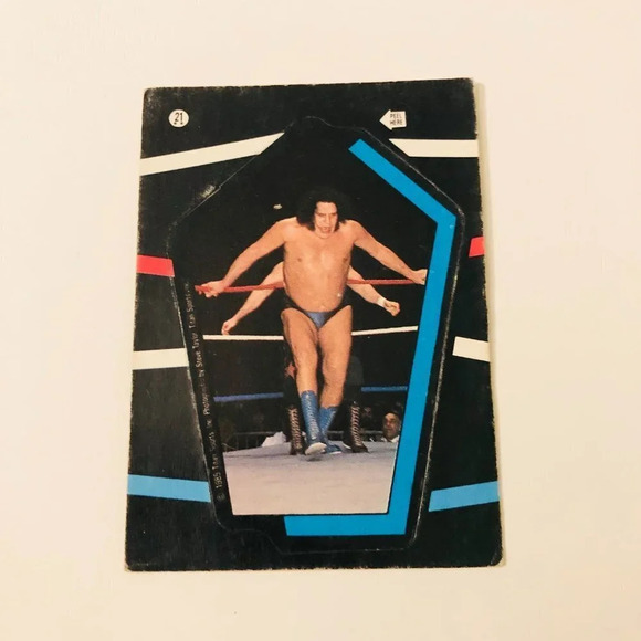 Vtg 1985 WWF Goulet Andre The Giant Jesse  Ventura Lou Albano Wrestling Stickers - Picture 5 of 16